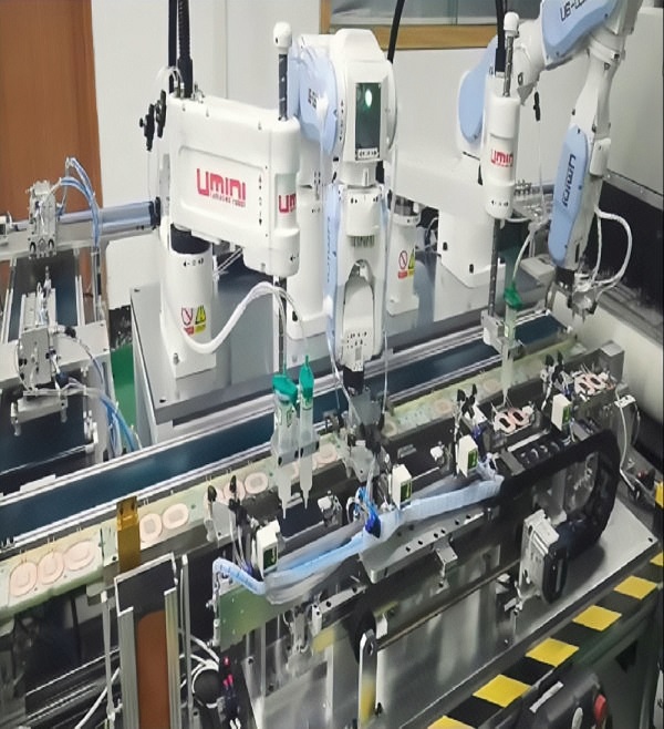 Application of gluing assembly line